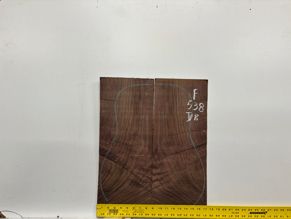 Juego de fondo y aros de guitarra de grado AAAA Dreadnought de palisandro de la India Oriental #61 