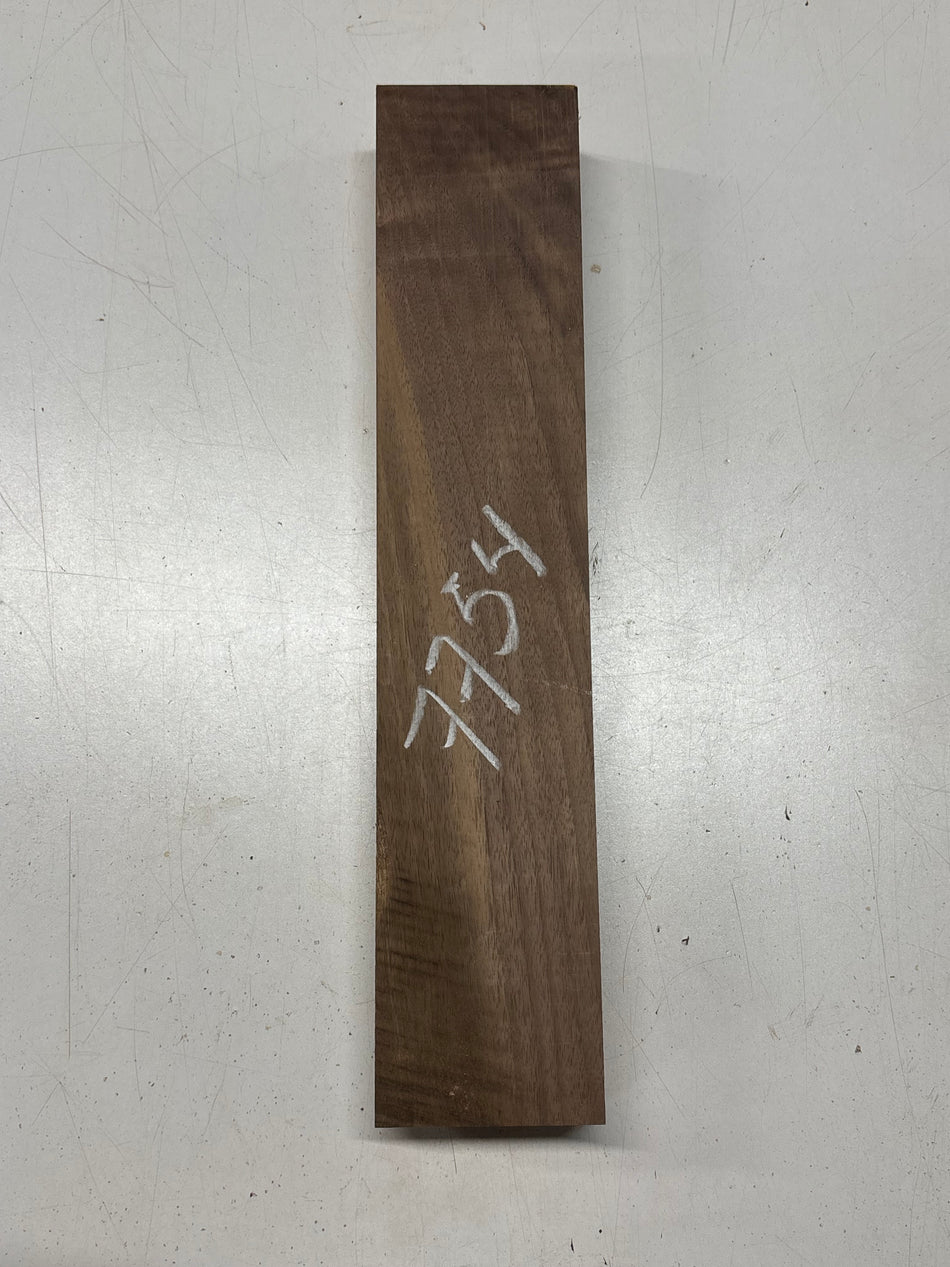1 Piece, Black Walnut Lumber Board Blank 17"x3-1/2"x1-7/8" #7754 - Exotic Wood Zone