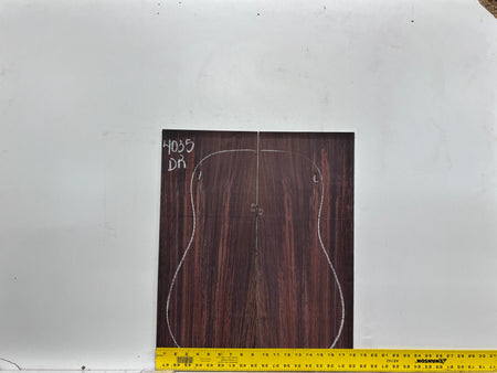 Royal Indian Rosewood Dreadnought Guitar Back & Side Set #4035 - Exotic Wood Zone