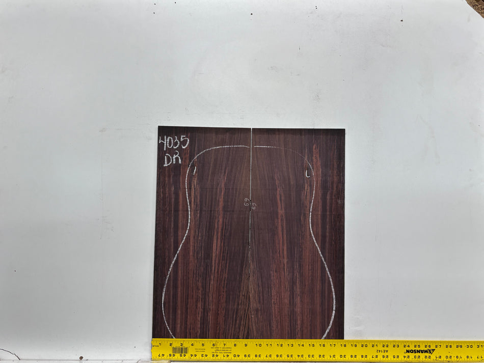 Royal Indian Rosewood Dreadnought Guitar Back & Side Set #4035 - Exotic Wood Zone