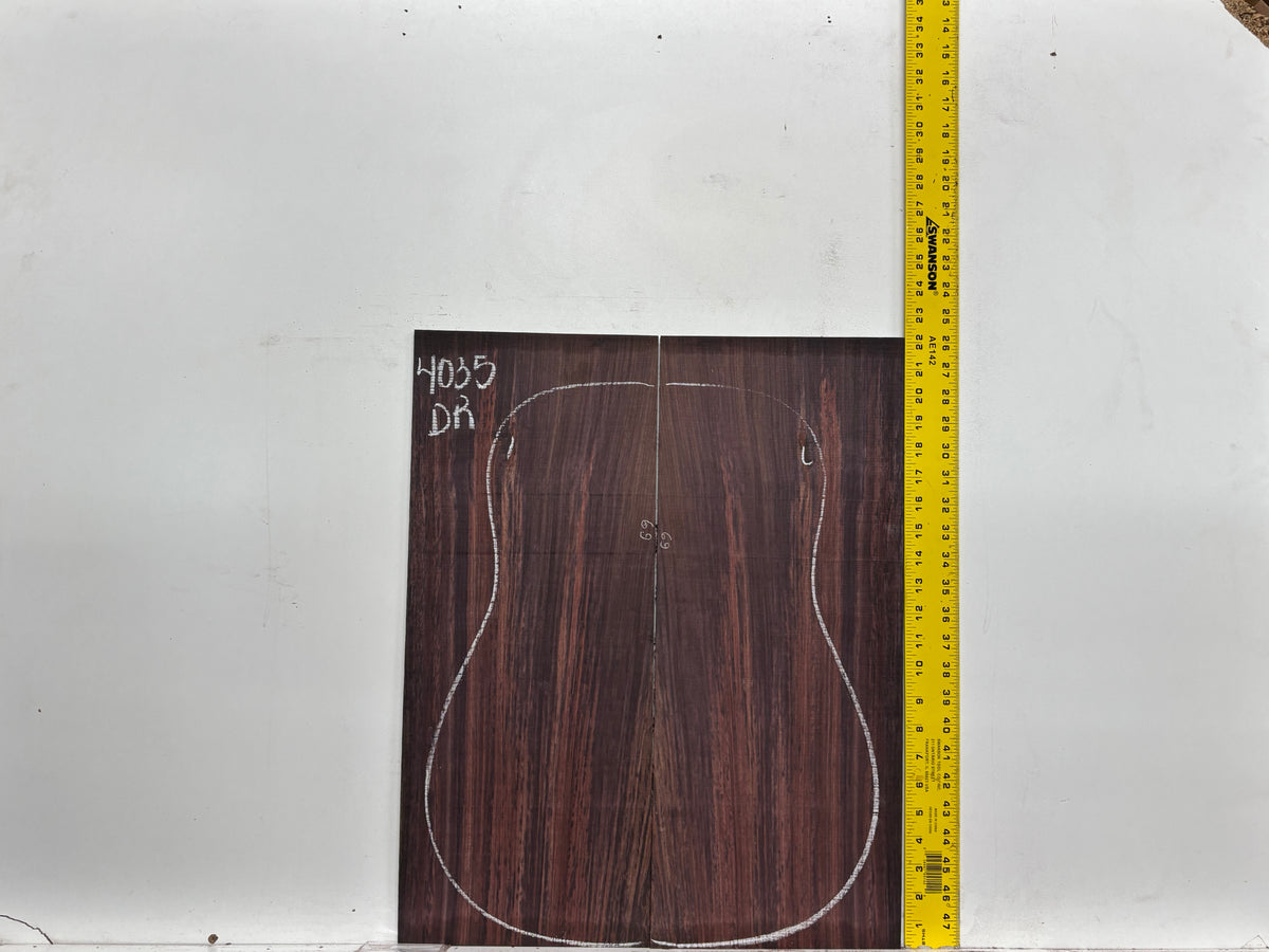 Royal Indian Rosewood Dreadnought Guitar Back & Side Set #4035 - Exotic Wood Zone