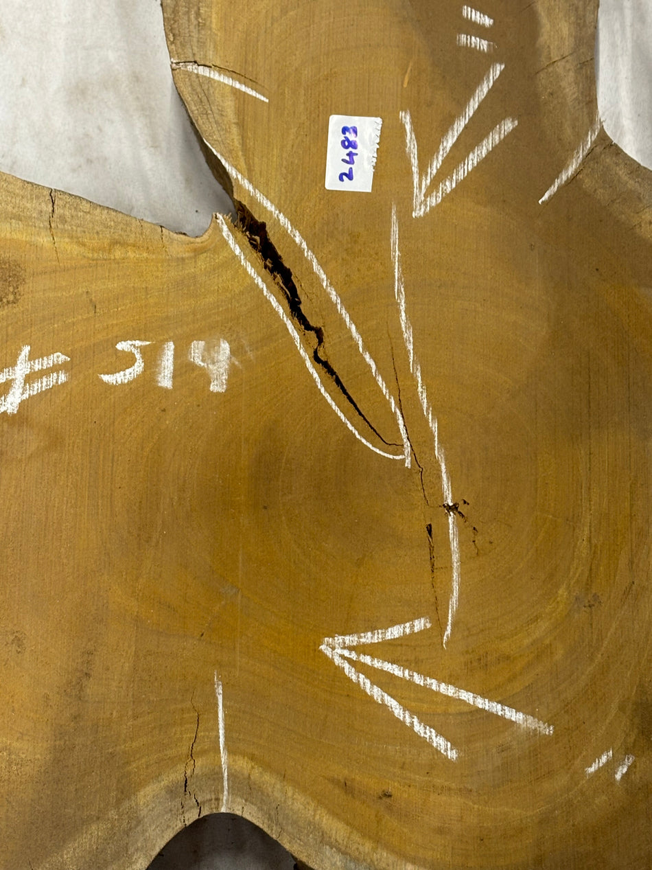 Wild Jack Live Edge Slab/Cookies - 32" x 25" x 2-1/4" #514