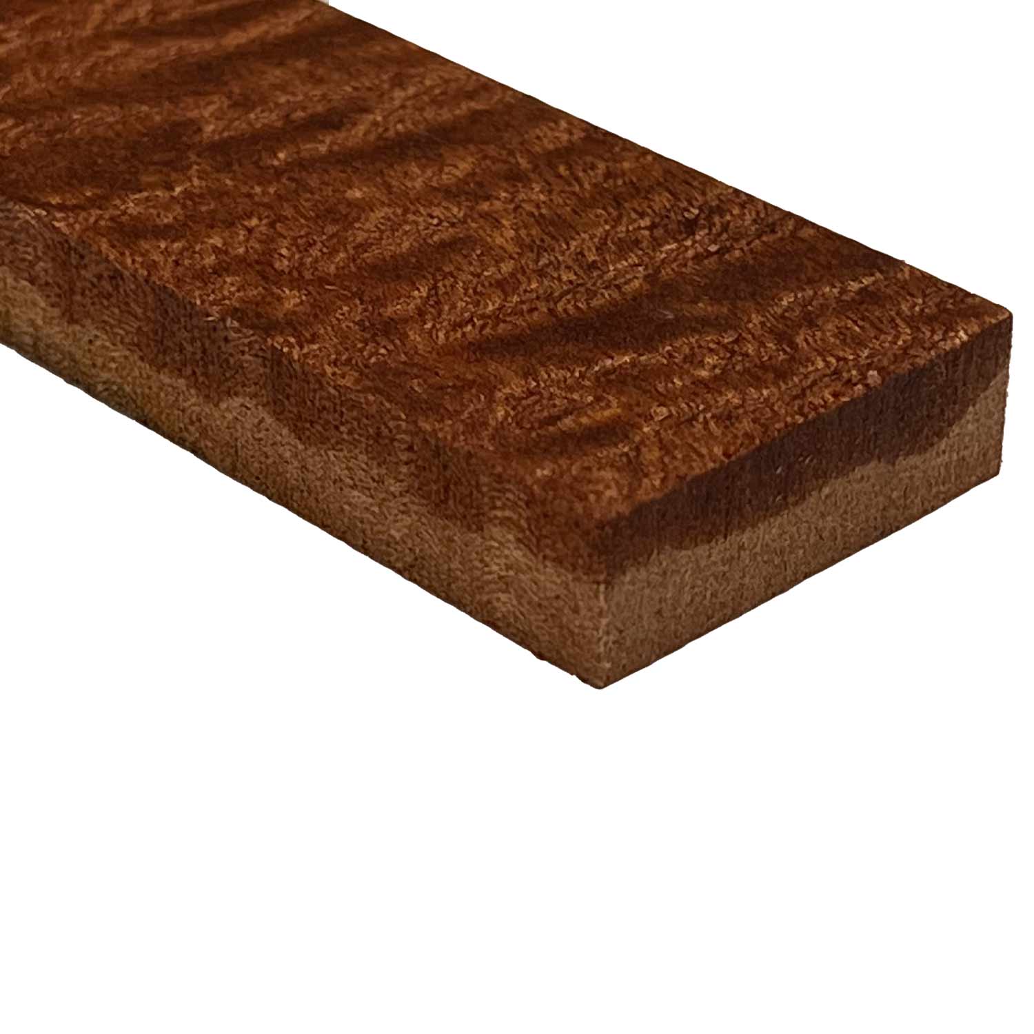 Pack of 10, Quilted Curly Sapele Wood Knife Blanks/Knife Scales 7&quot; x 1-1/2&quot; x 1/2&quot; - Exotic Wood Zone - Buy online Across USA 