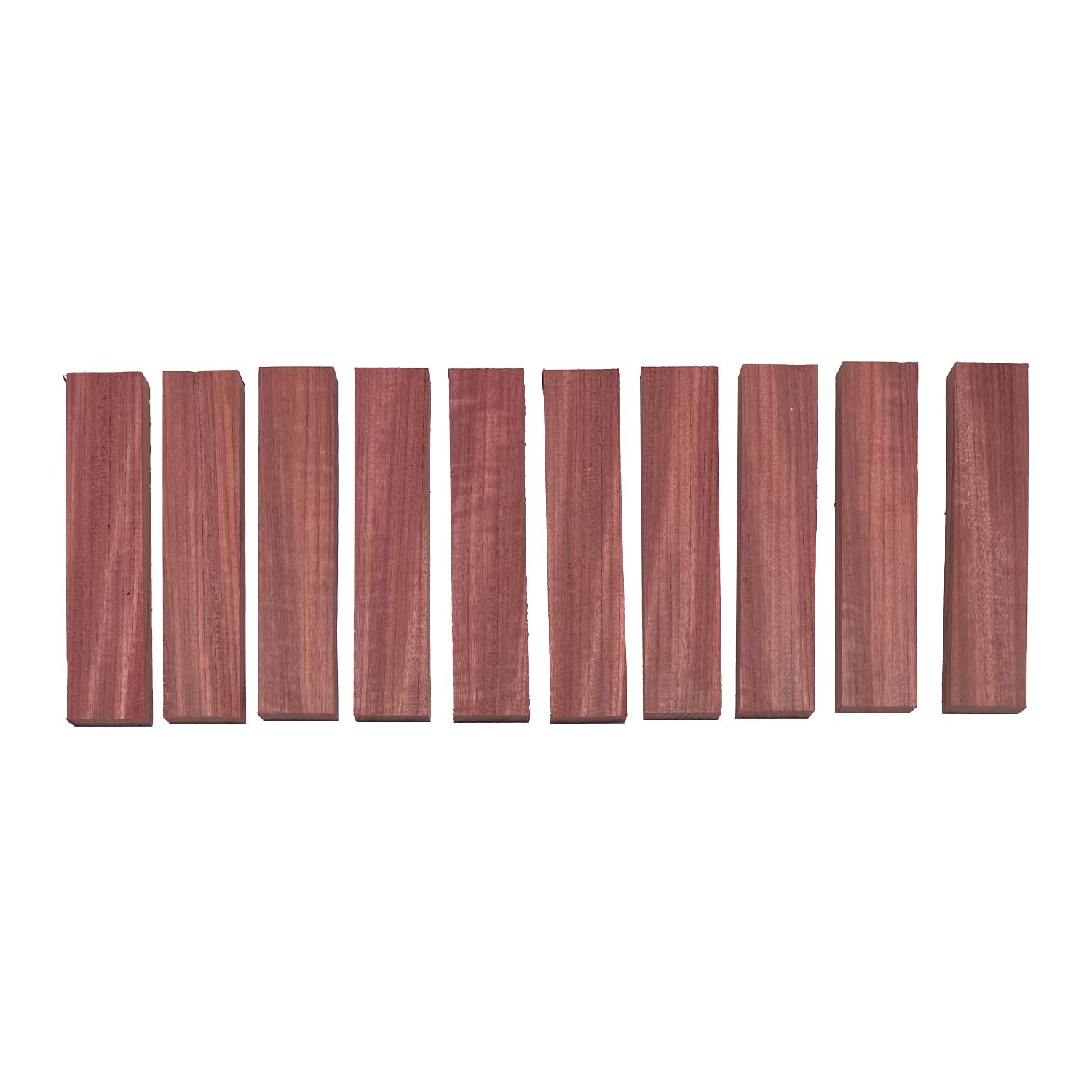 Pack of 10, Purpleheart Wood Knife Blanks/Knife Scales 7" x 1-1/2" x 1/2" - Exotic Wood Zone - Buy online Across USA 