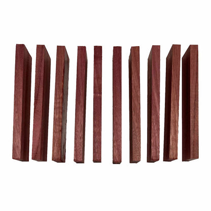 Pack of 10, Purpleheart Wood Knife Blanks/Knife Scales 7&quot; x 1-1/2&quot; x 1/2&quot; - Exotic Wood Zone - Buy online Across USA 