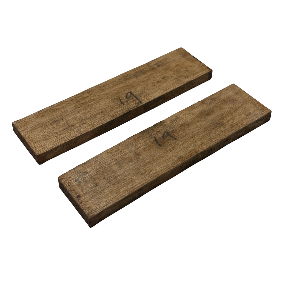 Mango Crosscut Cuchillo de madera en blanco/Escamas de cuchillo Bookmatched 5"x1-1/2"x3/8"