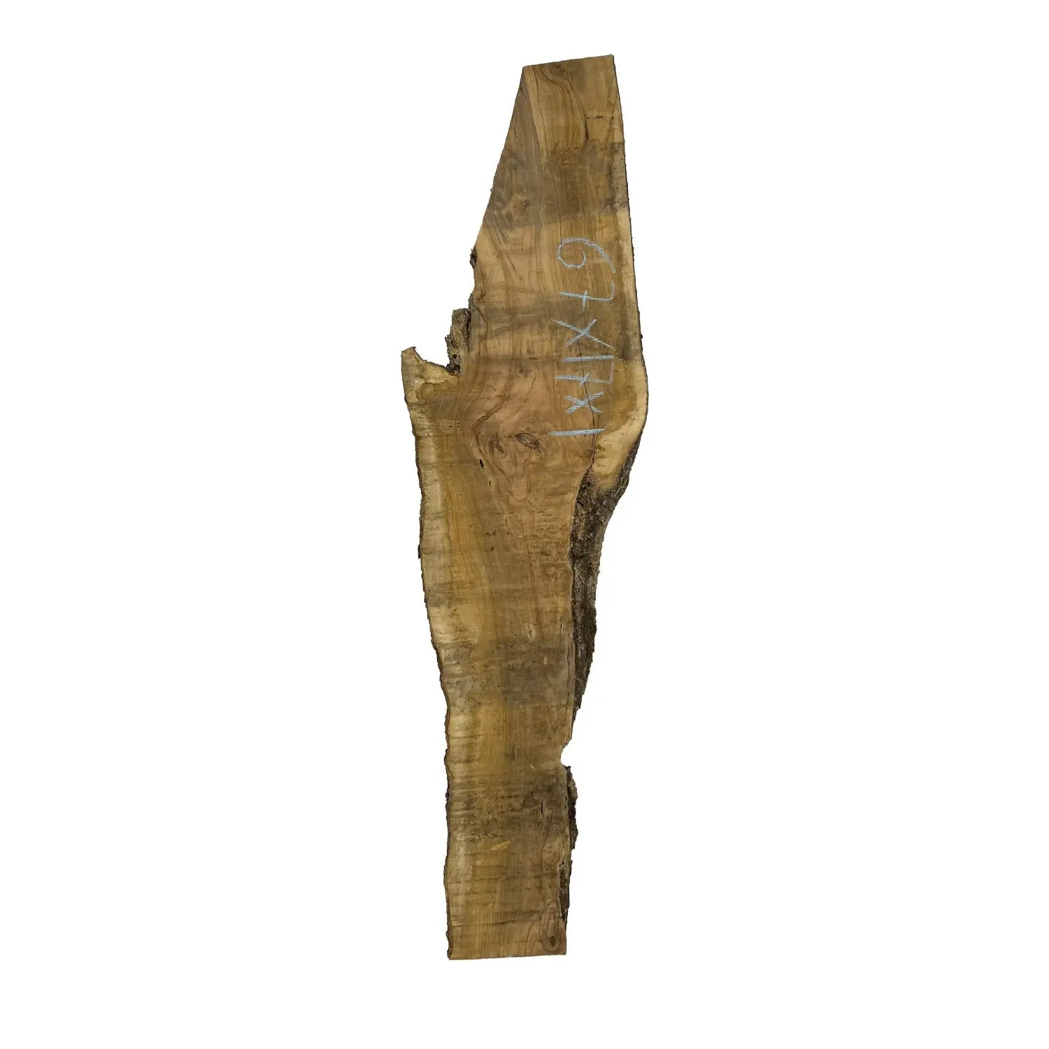 Beautiful Olivewood Live Edge Slab - 67" x 17" x 1", #114 - Exotic Wood Zone - Buy online Across USA 