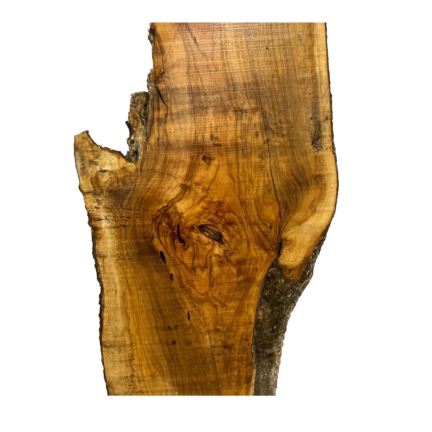 Beautiful Olivewood Live Edge Slab - 67" x 17" x 1", #114 - Exotic Wood Zone - Buy online Across USA 