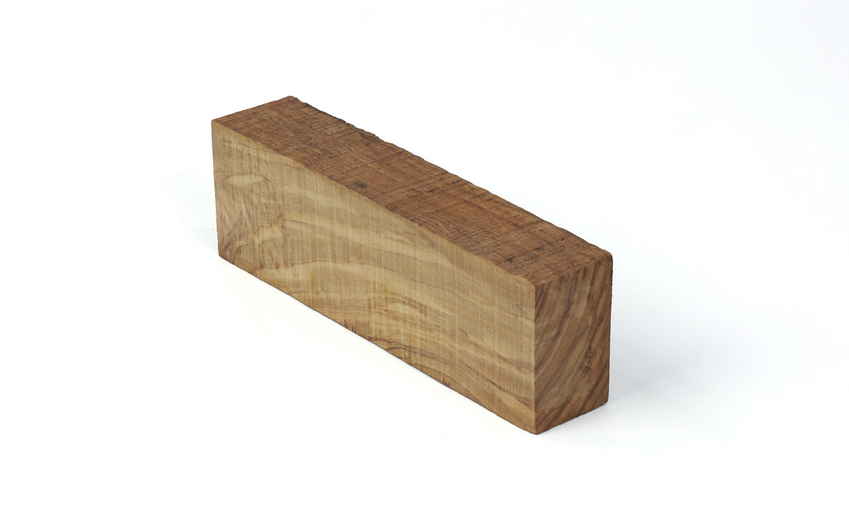 Olivewood Knife Scale Blank 5 x 1-1/2 x 1 Inch- Handle Material for Knives, Tools, and Grips - Exotic Wood Zone
