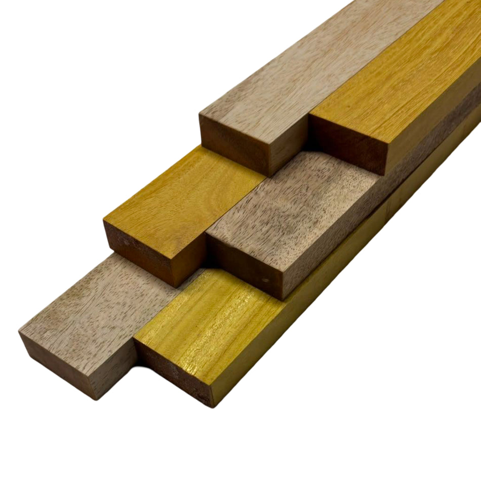 Combo Pack of 6, 3/4" Lumber Board | Cutting Board Blocks | Osage Orange, Mango – 3/4" x 2" x 12"