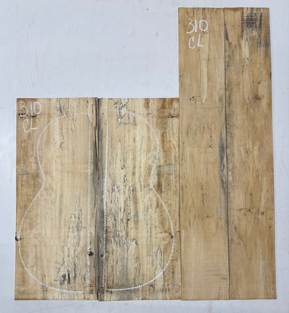 Pack of 10, Spalted Tamarind Acoustic Guitar Set