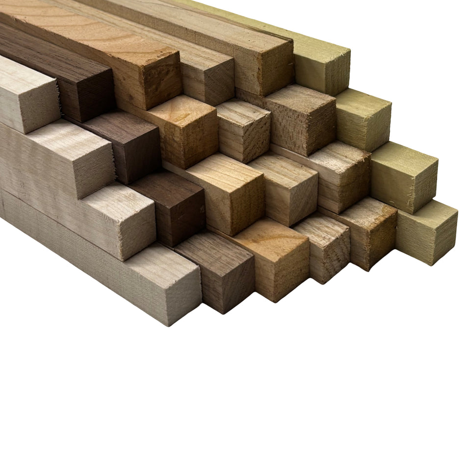 Domestic Wood Pen Blanks | 24 Pack Variety