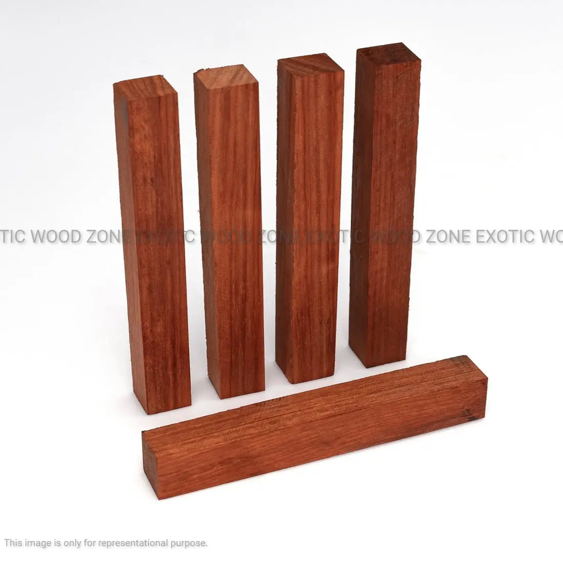 Padauk Wood Pen Blanks 3/4" x 3/4" x 6" - Exotic Wood Zone - Buy online Across USA 