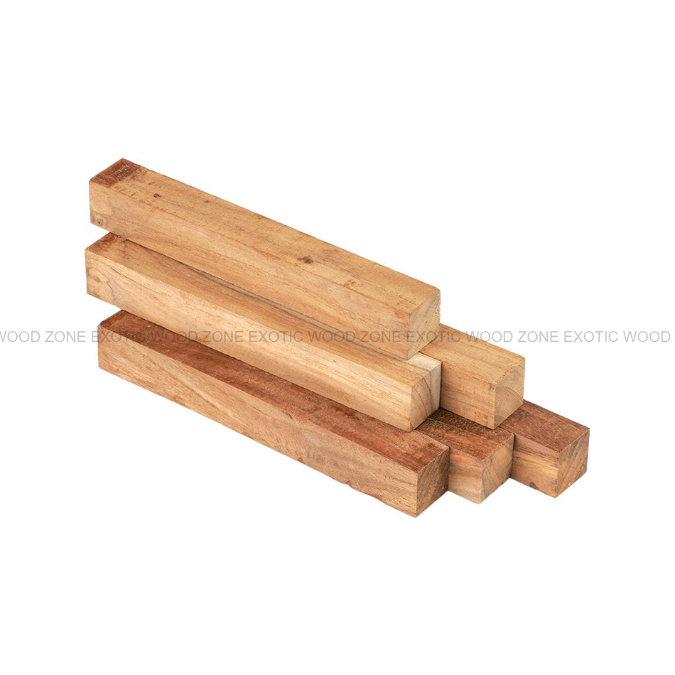 Espacios en blanco para bolígrafos de madera de caoba hondureña 3/4" x 3/4" x 6"