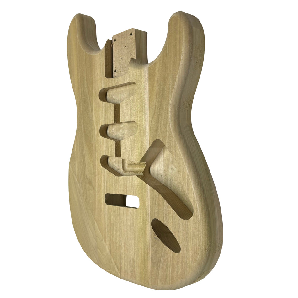 ST-Style Yellow Poplar Unfinished Fender Guitar Body #903