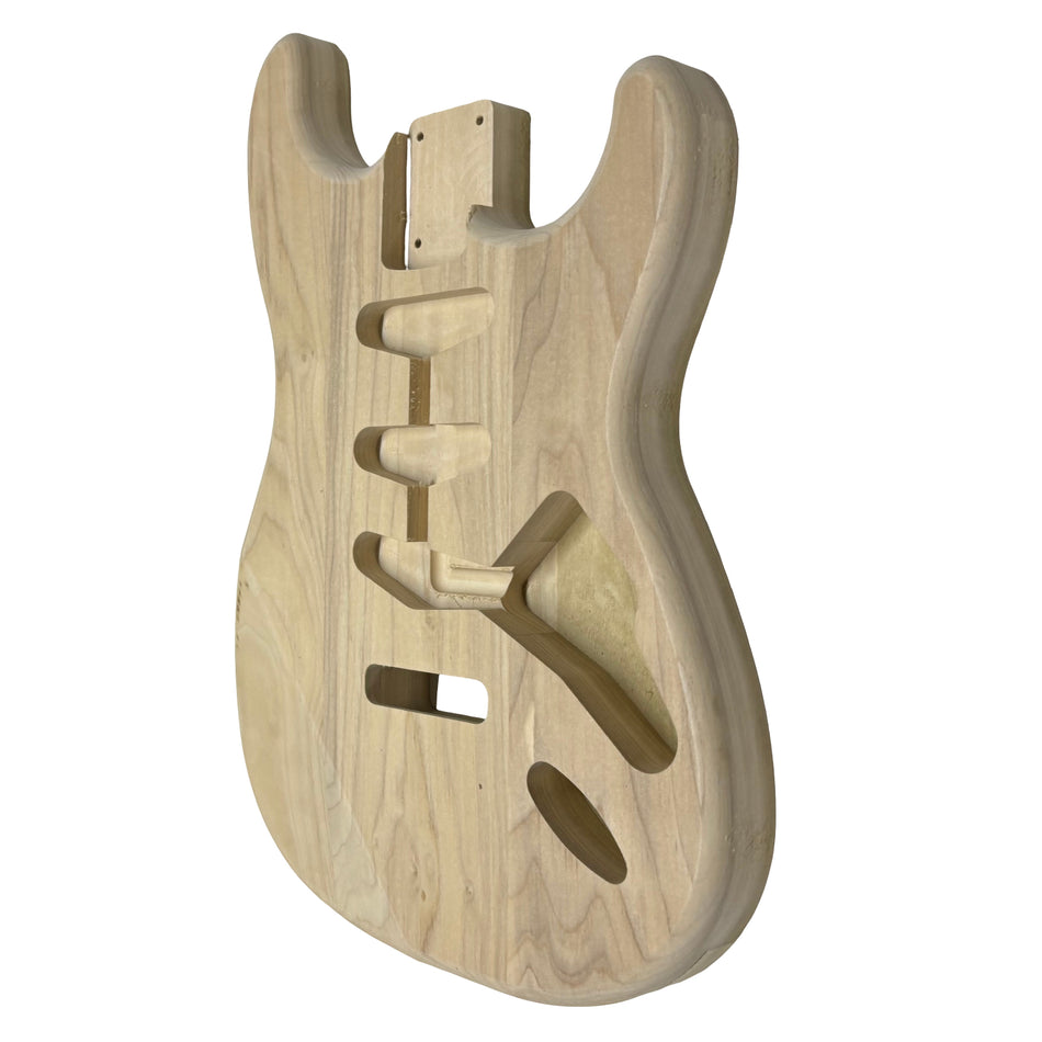 ST-Style Yellow Poplar Unfinished Fender Guitar Body #905