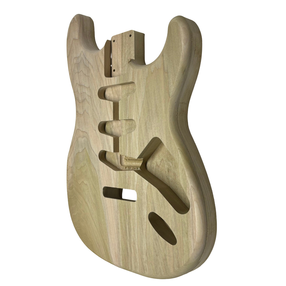 ST-Style Yellow Poplar Unfinished Fender Guitar Body #957