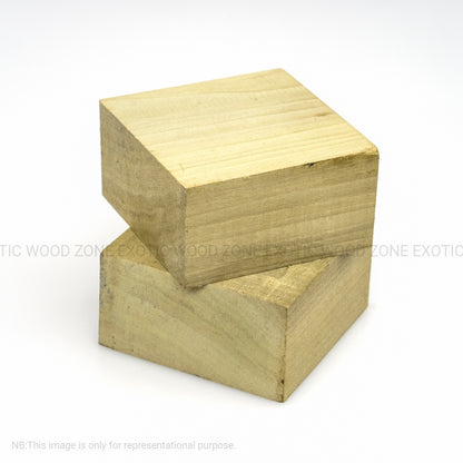 Pack Of 2, Yellow Poplar Bowl Turning Wood Blanks 6&quot; x 6&quot; x 2&quot; - Exotic Wood Zone - Buy online Across USA 