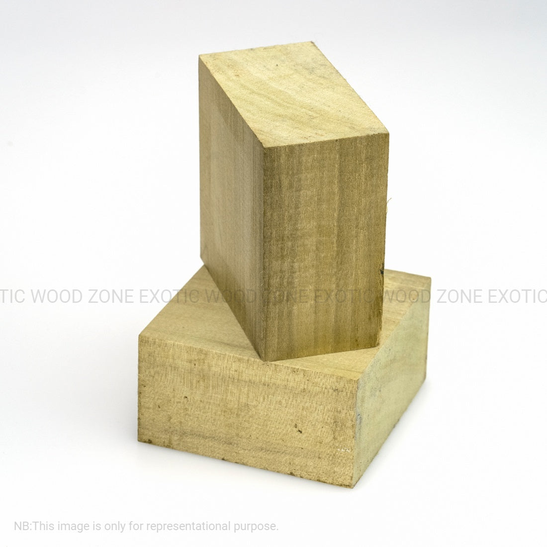 Pack Of 2, Yellow Poplar Bowl Turning Wood Blanks 6&quot; x 6&quot; x 2&quot; - Exotic Wood Zone - Buy online Across USA 