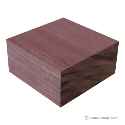 Combo Pack of 3, Bowl Blanks 4&quot; x 4&quot; x 2&quot; ( Purpleheart, Mahogany, Black Palm) - Exotic Wood Zone - Buy online Across USA 
