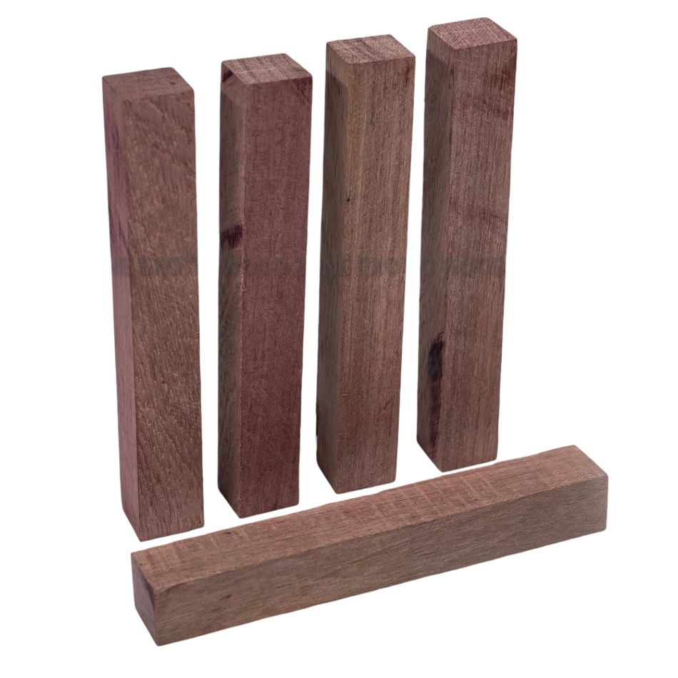 Espacios en blanco de pluma de madera de corazón púrpura