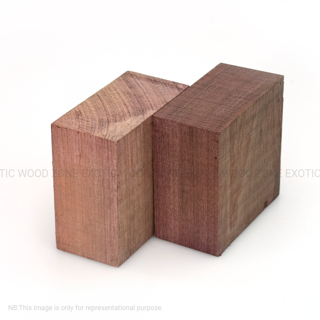 Pack Of 10, Purpleheart Wood Bowl Blanks | 4&quot; x 4&quot; x 2&quot; - Exotic Wood Zone - Buy online Across USA 