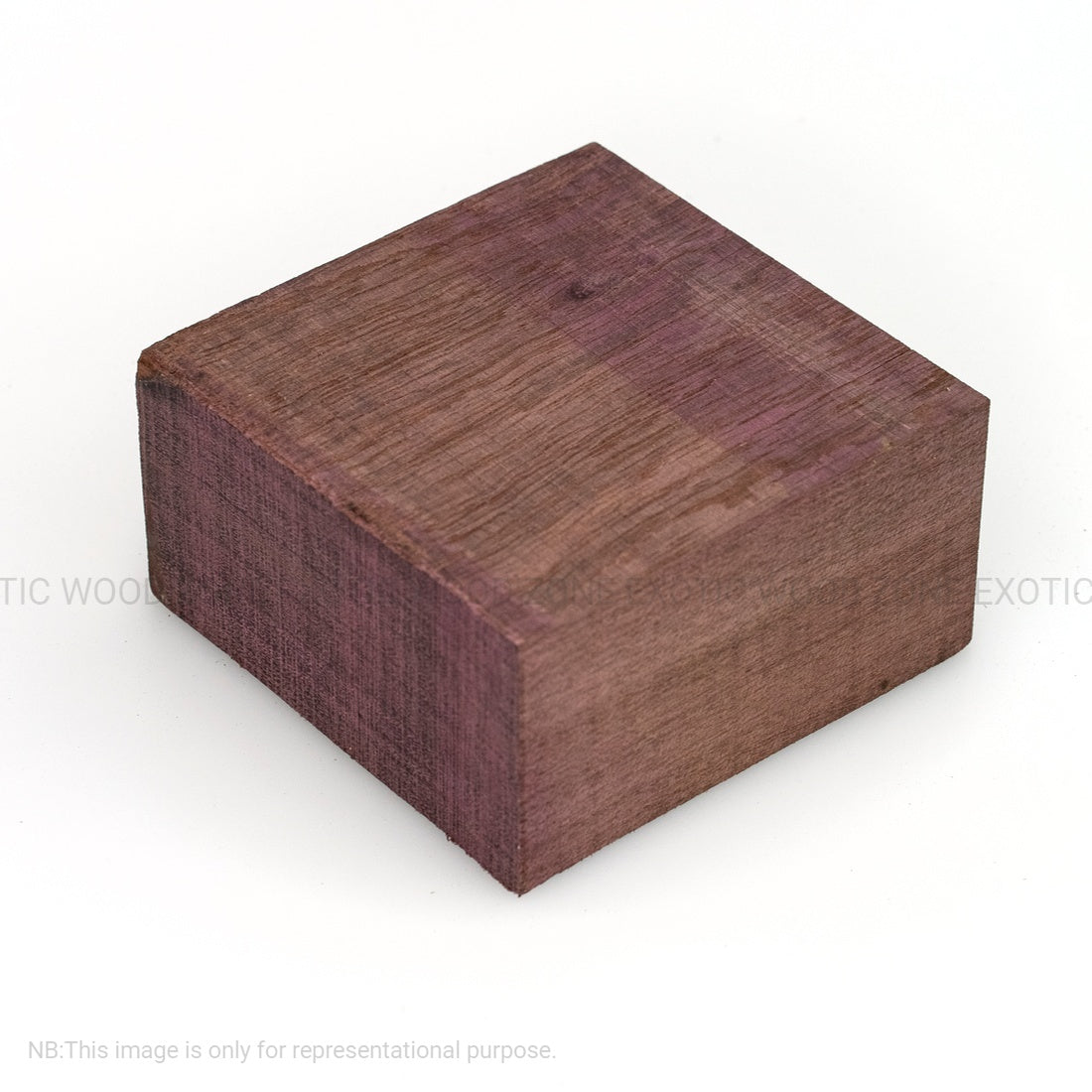 Pack Of 5, Purpleheart Wood Bowl Blanks | 4&quot; x 4&quot; x 2&quot; - Exotic Wood Zone - Buy online Across USA 