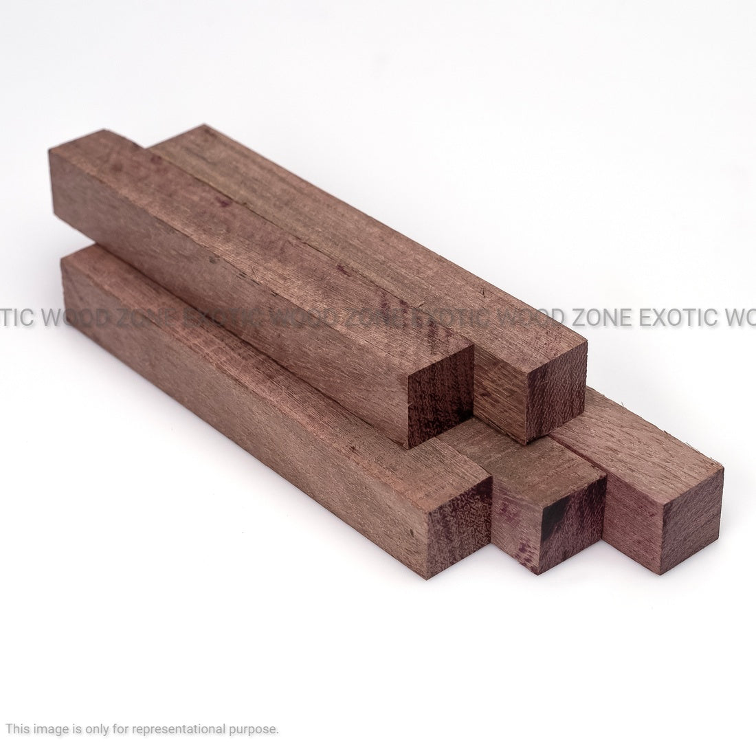 Pack Of 20, Purple Heart Wood Pen Blanks 3/4&quot; x 3/4&quot; x 4&quot; - Exotic Wood Zone - Buy online Across USA 