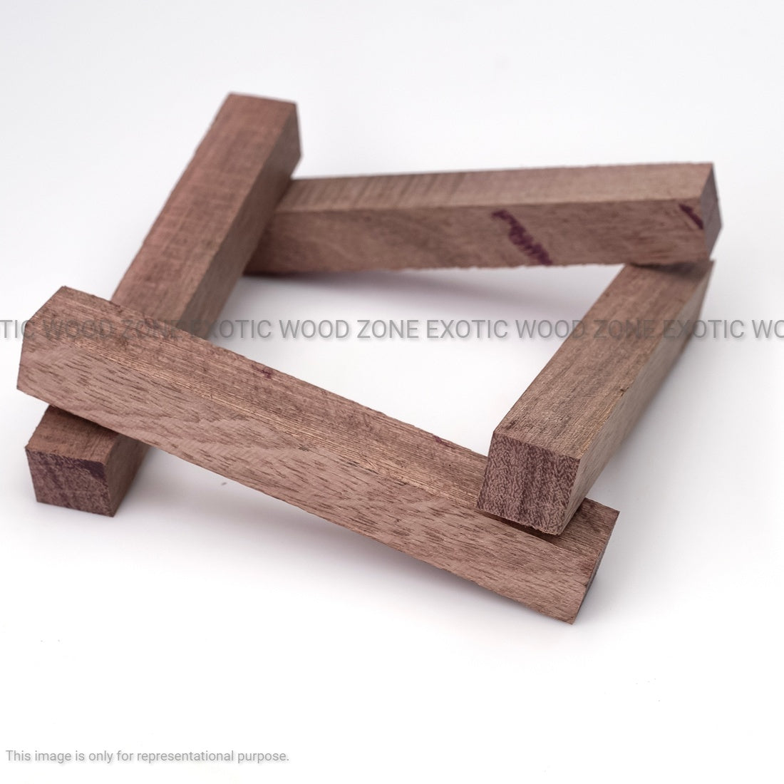 Pack of 10, Purpleheart Wood Pen Blanks 3/4" x 3/4" x 5" - Exotic Wood Zone - Buy online Across USA 