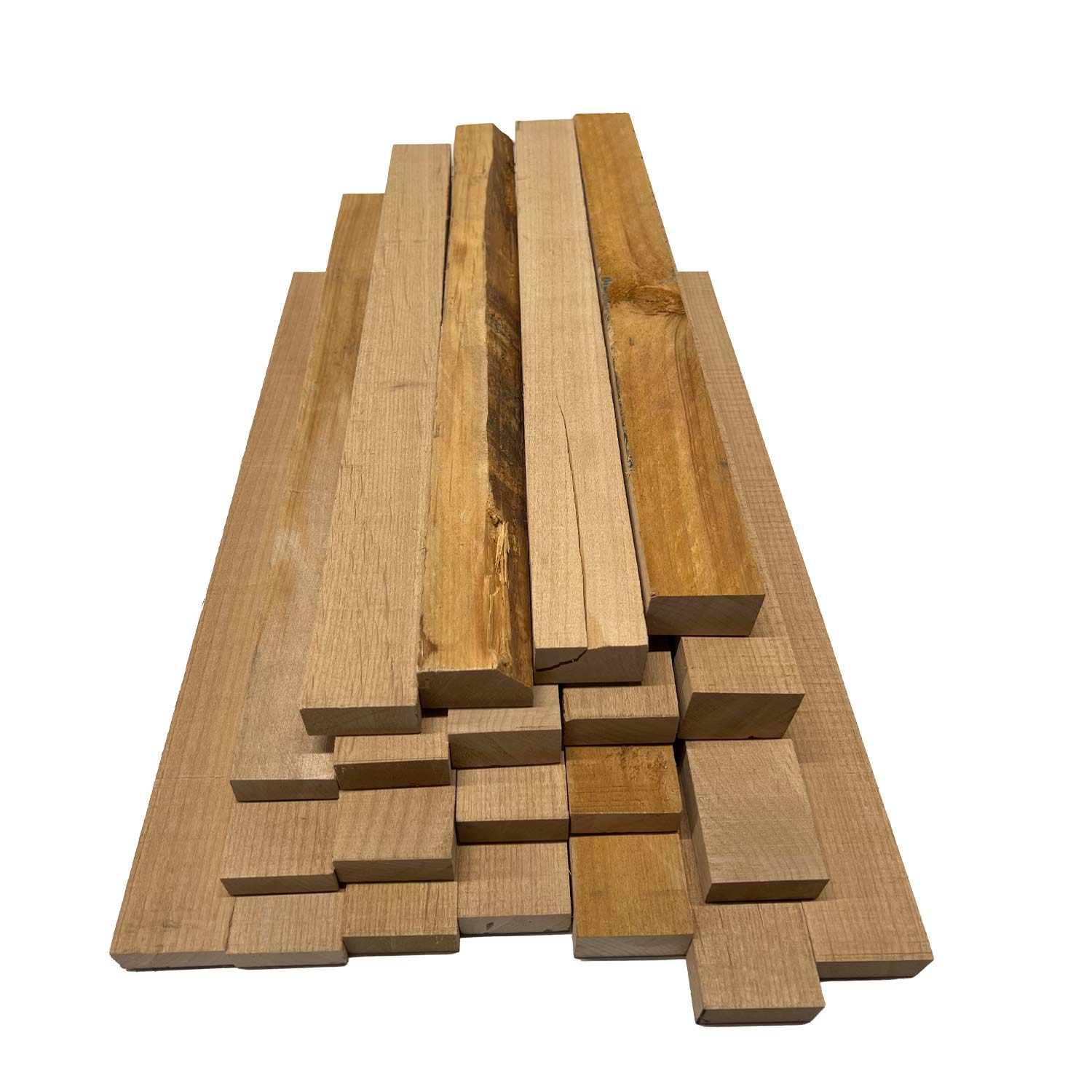 15 Pound Box of Alder Wood Cut-Offs - 3/4&quot;-1&quot; Thick pieces - Exotic Wood Zone - Buy online Across USA 