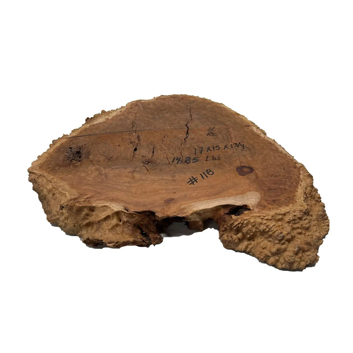 Red Coolibah Burl Cookies | 17" x 15" x 1-3/4" | 14.35 lbs | #118 - Exotic Wood Zone - Buy online Across USA 