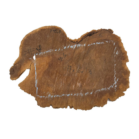 Red Coolibah Burl Cookies |17"x 16" x 1-1/2" | 7.45 lbs | #126 - Exotic Wood Zone - Buy online Across USA 