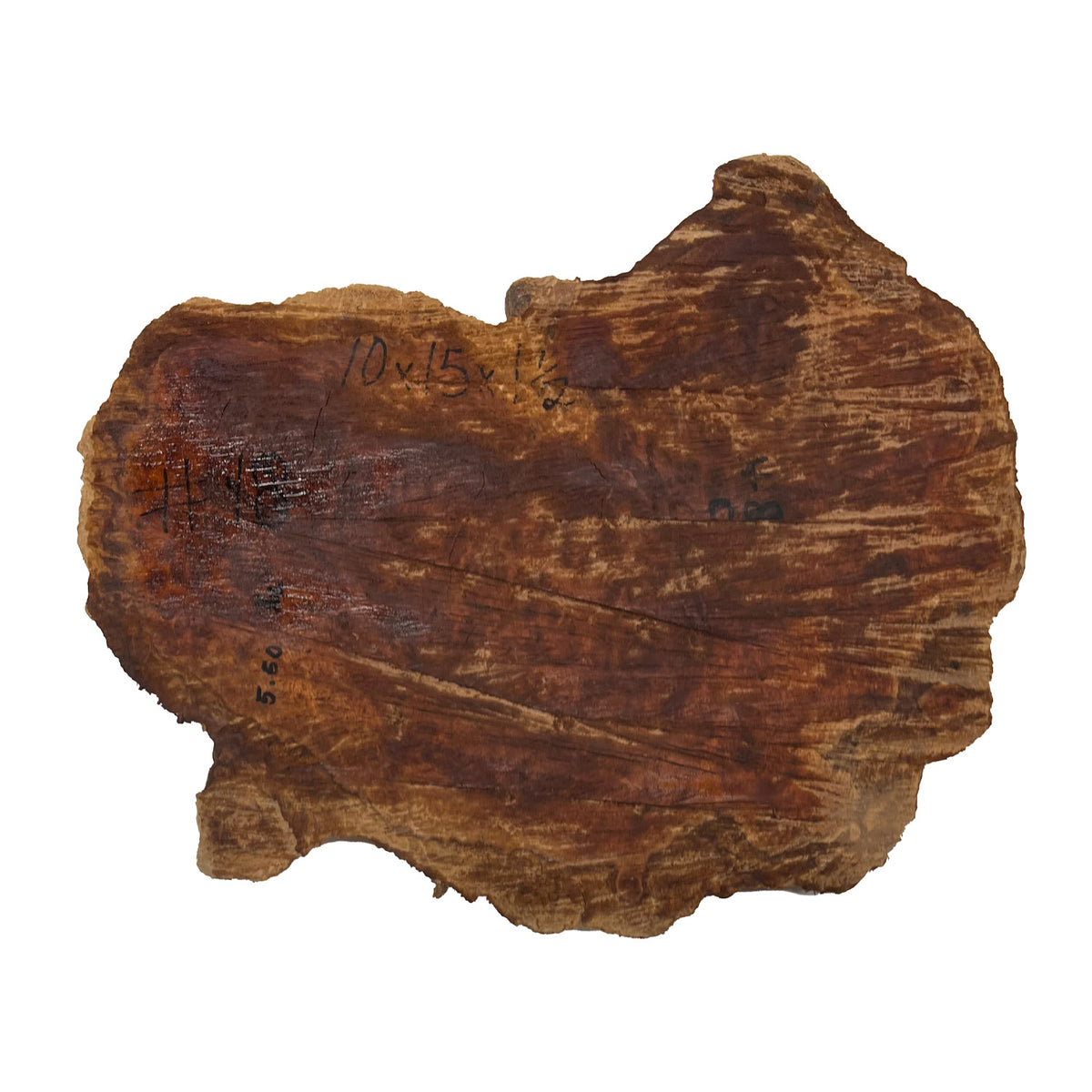 Red Coolibah Burl Cookies |10" x 15" x 1-1/2" | 5.5lbs | #133 - Exotic Wood Zone - Buy online Across USA 