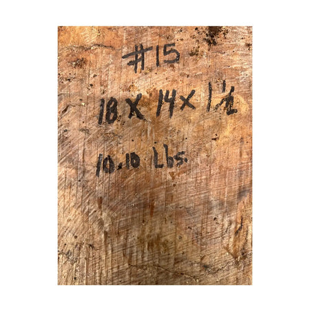 Red Gum Burl Cookies/Slabs18" x 14" x 1-1/2" | 10.1lbs | #15 - Exotic Wood Zone - Buy online Across USA 