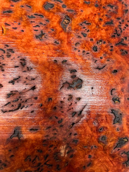 Red Gum Burl Acoustic/ Electric Guitar Wood Drop Top Set | 21" x 14" x 3/8"  #101 - Exotic Wood Zone - Buy online Across USA 