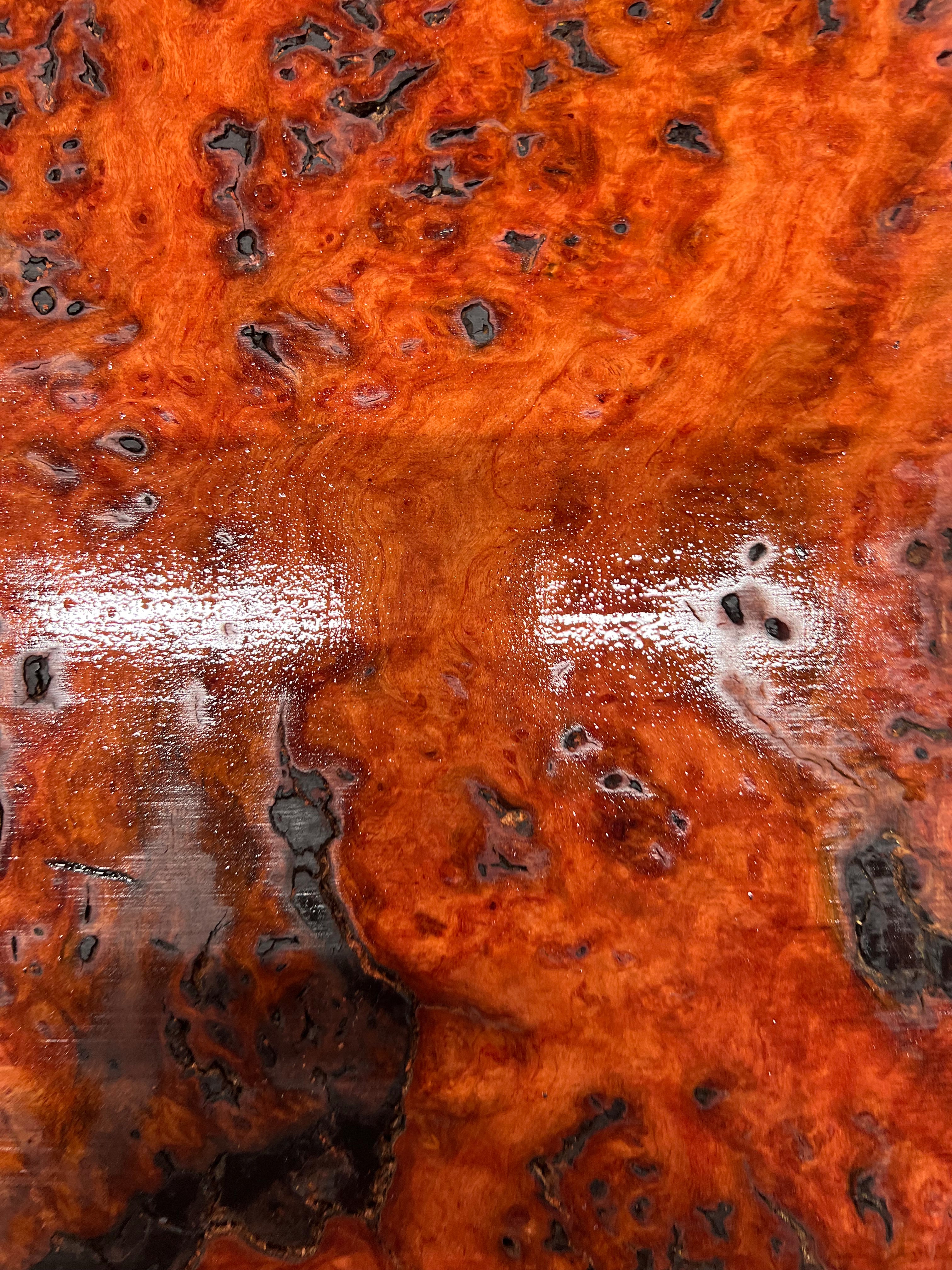 Red Gum Burl Acoustic/ Electric Guitar Wood Drop Top Set | 21" x 14" x 3/8"  #104 - Exotic Wood Zone - Buy online Across USA 