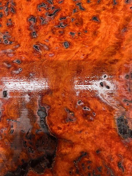 Red Gum Burl Acoustic/ Electric Guitar Wood Drop Top Set | 21" x 14" x 3/8"  #104 - Exotic Wood Zone - Buy online Across USA 