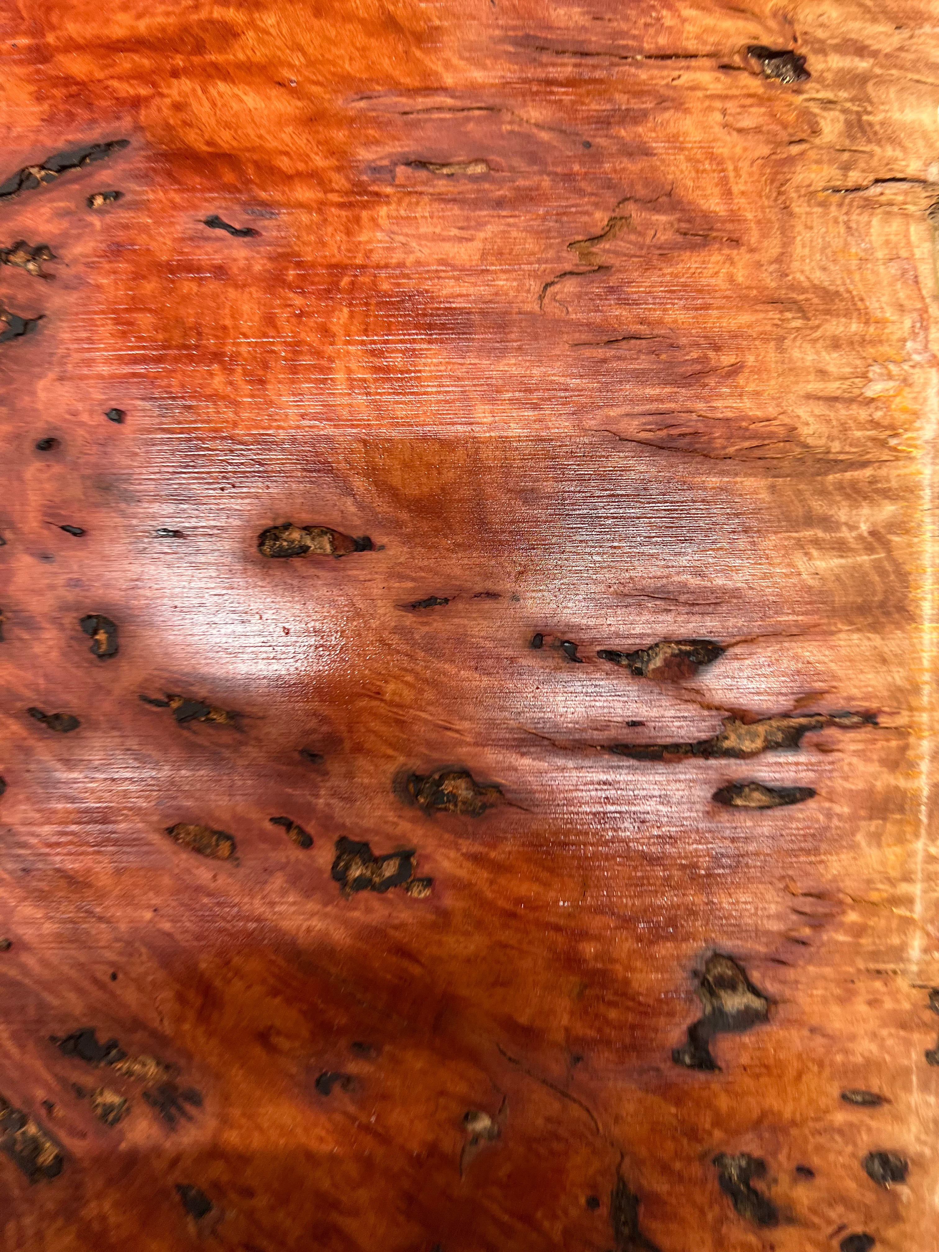 Red Gum Burl Acoustic/ Electric Guitar Wood Drop Top Set | 21" x 14" x 3/8"  #116 - Exotic Wood Zone - Buy online Across USA 