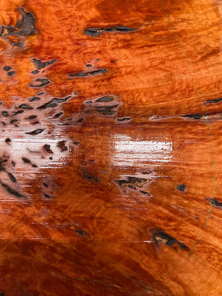 Red Gum Burl Acoustic/ Electric Guitar Wood Drop Top Set | 21" x 14" x 3/8"  #118 - Exotic Wood Zone - Buy online Across USA 