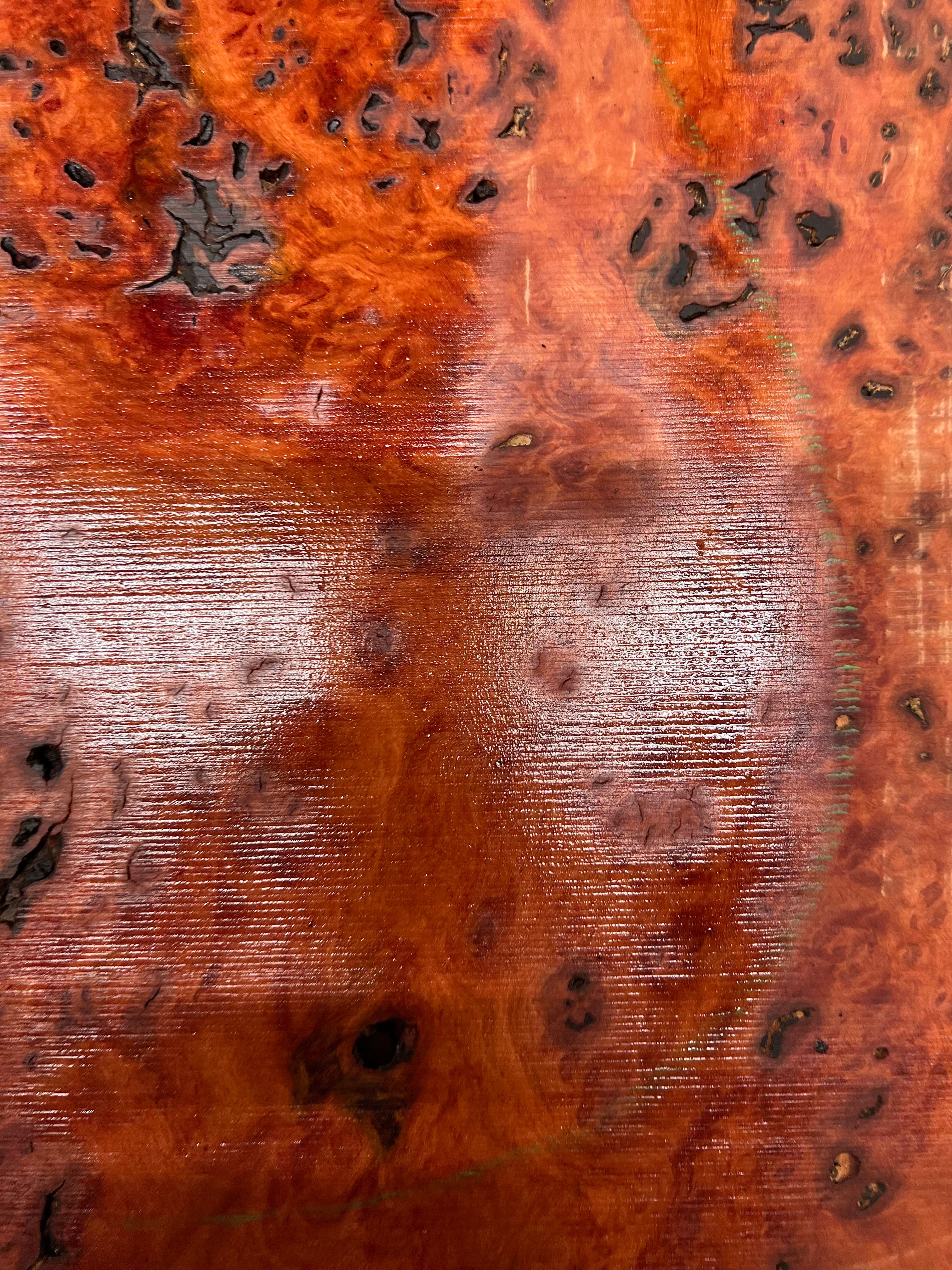 Red Gum Burl Acoustic/ Electric Guitar Wood Drop Top Set | 21" x 14" x 3/8"  #119 - Exotic Wood Zone - Buy online Across USA 