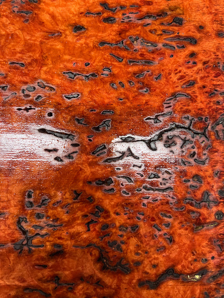 Red Gum Burl Acoustic/ Electric Guitar Wood Drop Top Set | 21" x 14" x 3/8"  #131 - Exotic Wood Zone - Buy online Across USA 