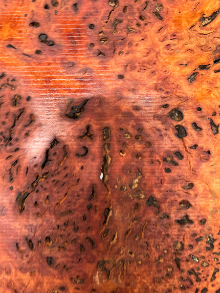 Red Gum Burl Acoustic/ Electric Guitar Wood Drop Top Set | 21" x 14" x 3/8"  #70 - Exotic Wood Zone - Buy online Across USA 