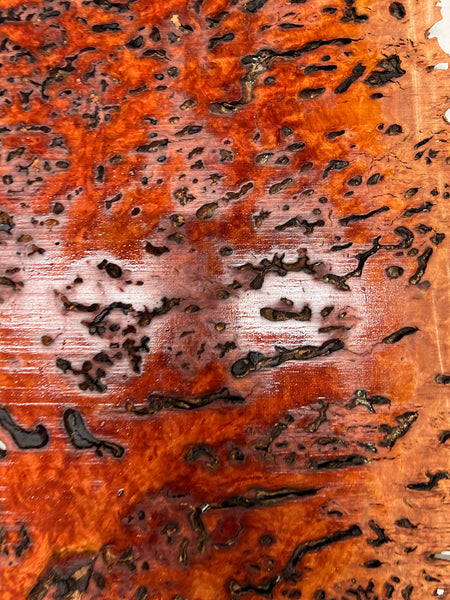 Red Gum Burl Acoustic/ Electric Guitar Wood Drop Top Set | 21" x 14" x 3/8"  #73 - Exotic Wood Zone - Buy online Across USA 