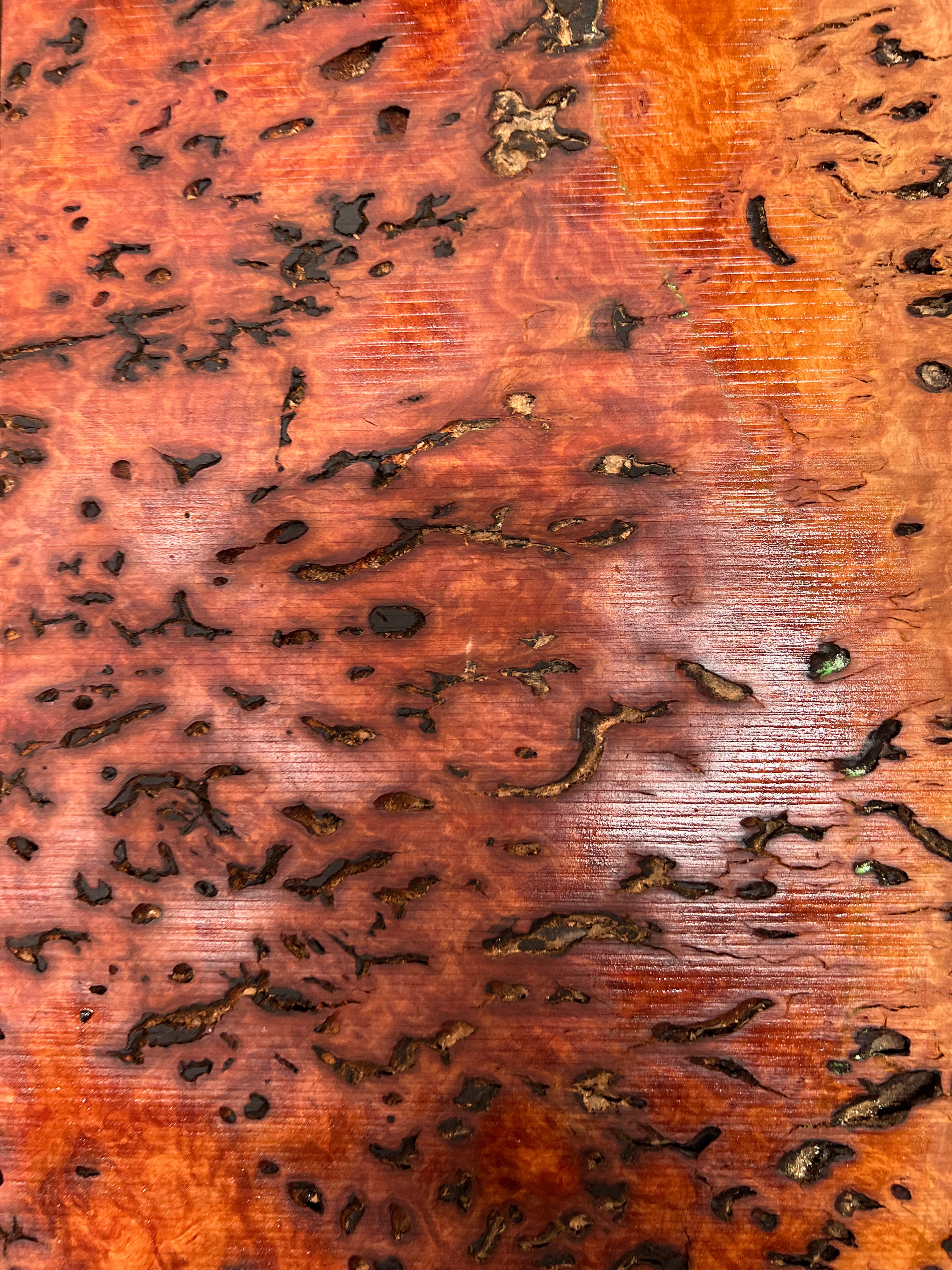 Red Gum Burl Acoustic/ Electric Guitar Wood Drop Top Set | 21" x 14" x 3/8"  #83 - Exotic Wood Zone - Buy online Across USA 