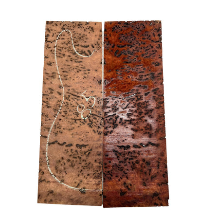 Red Gum Burl Acoustic/ Electric Guitar Wood Drop Top Set | 21" x 14" x 3/8"  #85 - Exotic Wood Zone - Buy online Across USA 