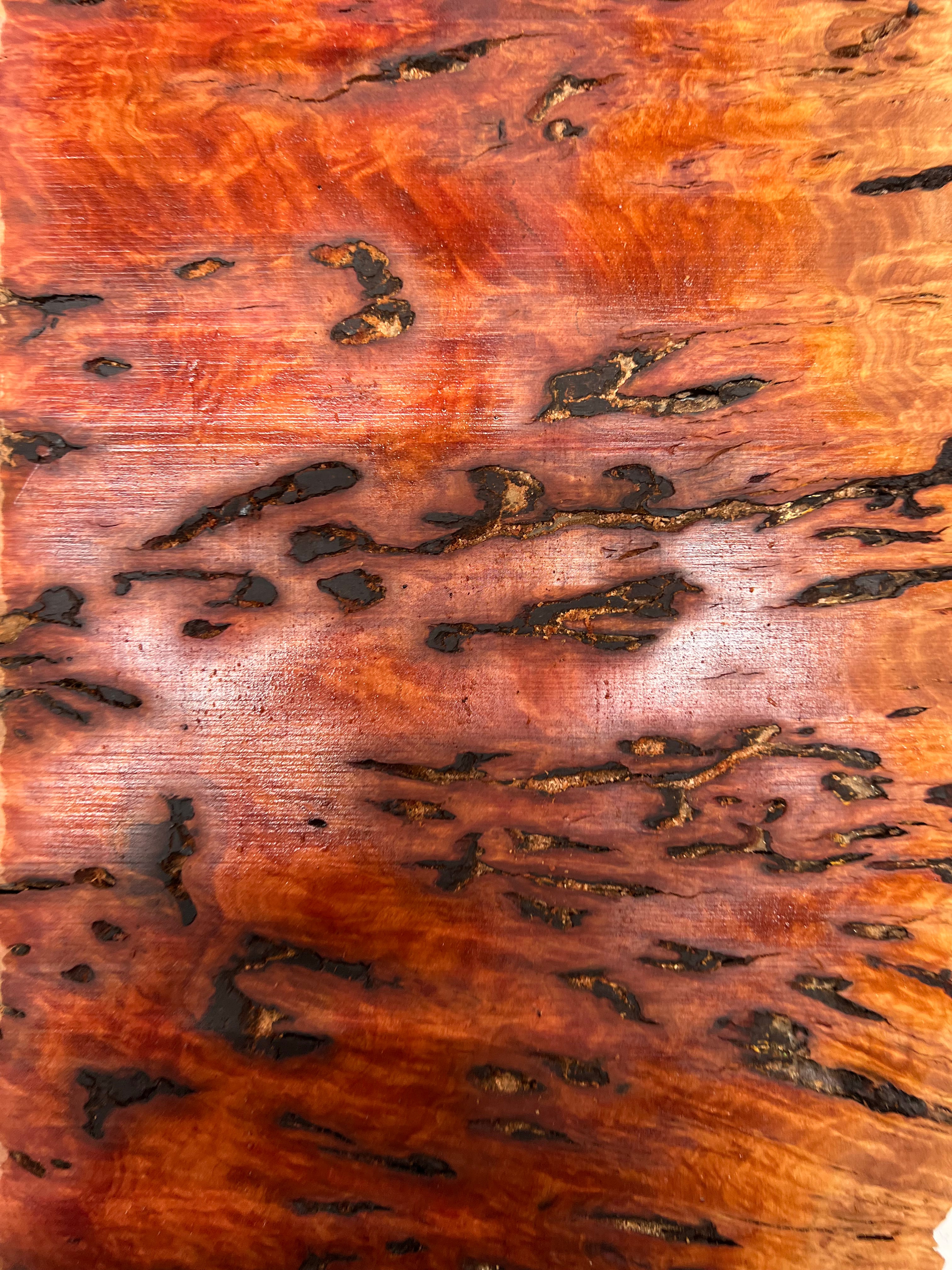 Red Gum Burl Acoustic/ Electric Guitar Wood Drop Top Set | 21" x 14" x 3/8"  #94 - Exotic Wood Zone - Buy online Across USA 