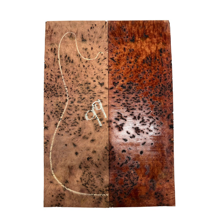 Red Gum Burl Acoustic/ Electric Guitar Wood Drop Top Set | 21" x 14" x 3/8"  #99 - Exotic Wood Zone - Buy online Across USA 