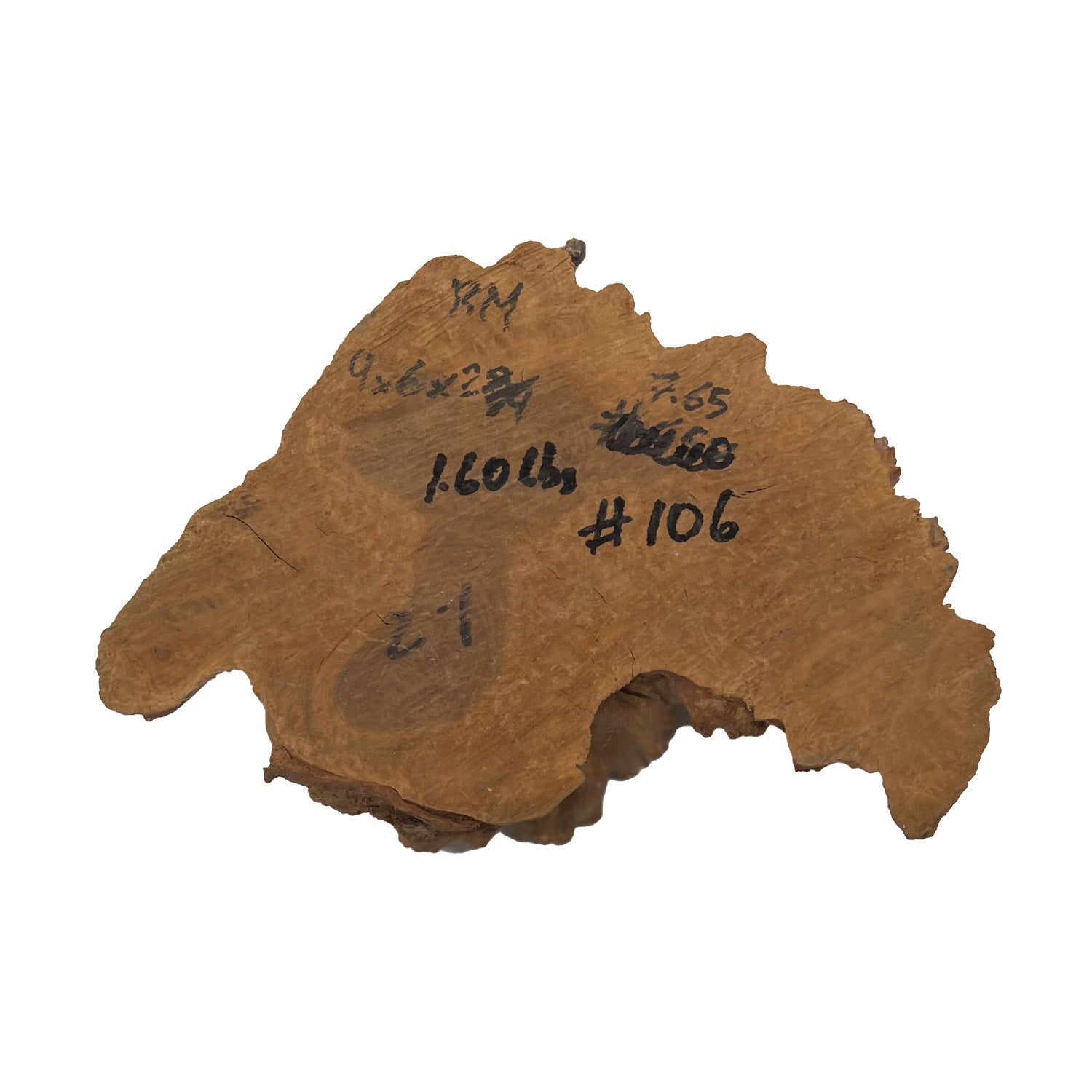 Red Mallee Burl | 9&quot; x 6&quot; x 2-3/4&quot; | 7.65 lbs - 