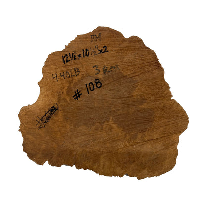Red Mallee Burl | 12-1/2&quot; x10-1/2&quot; x 2&quot; | 4.4 lbs - 
