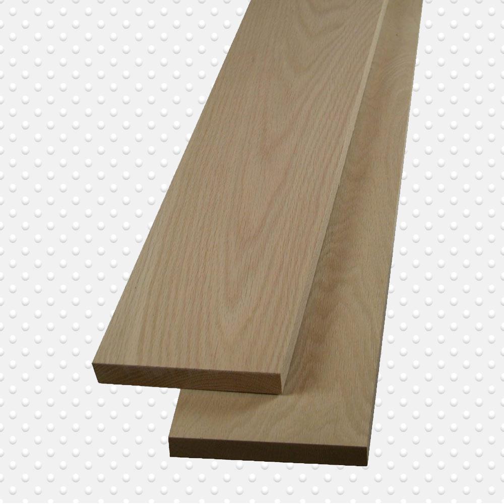 Moldura para paneles de madera de roble rojo de 13/16 x 1 3/8 (20, 4 pies)